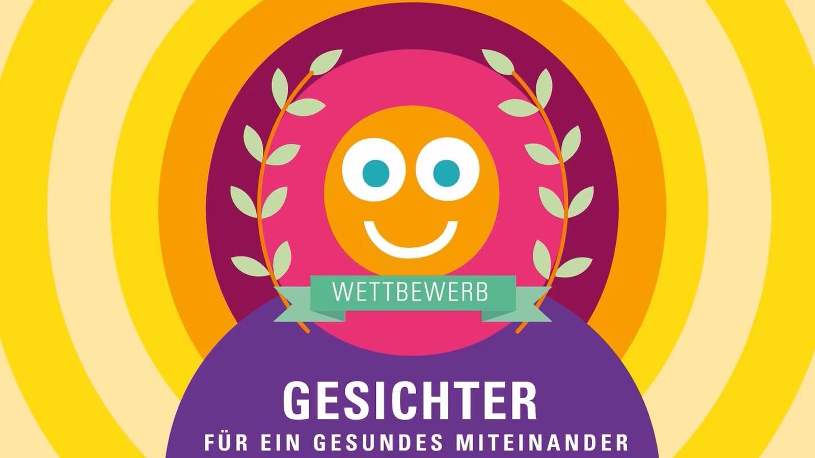 Grafik mit lächelndem Smiley
